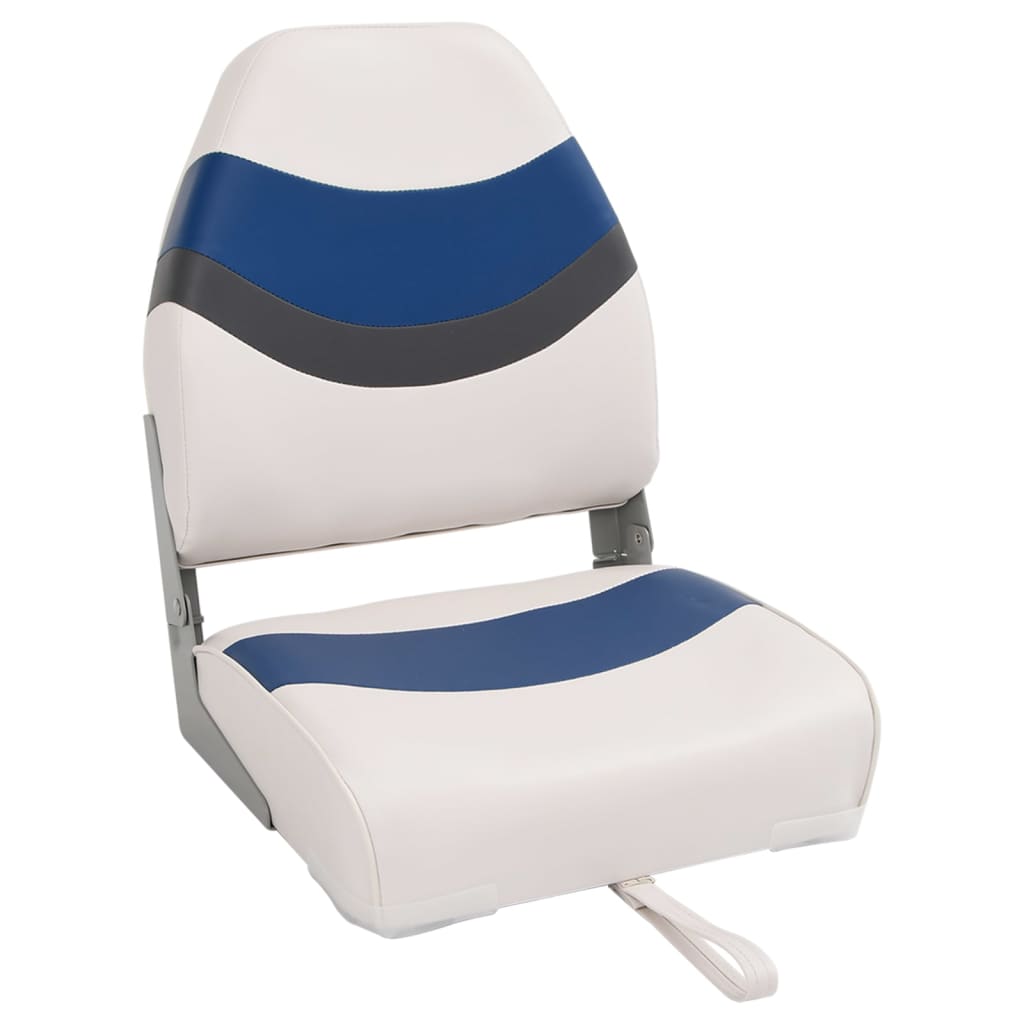 2 Piece Folding Boat Seat Set with High Backrest