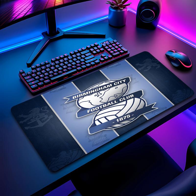 Birmingham City Football Pattern Mouse Pad Non?Slip Rubber Base Gaming Mousepad For Desk Office Home
