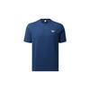 Reebok American Retro Logo Letter Print Casual Round Neck Short Sleeve T-Shirt Unisex T-Shirts Blue HI4996