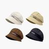 Casual Outdoor Beach Hat Solid Color Duckbill Hat Peaked Cap Wide Brim Sun Hat  Hiking