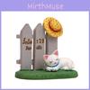 Resin Cartoon Cat Miniature Scene Table Decor For Office Desk Gift And Celebrations