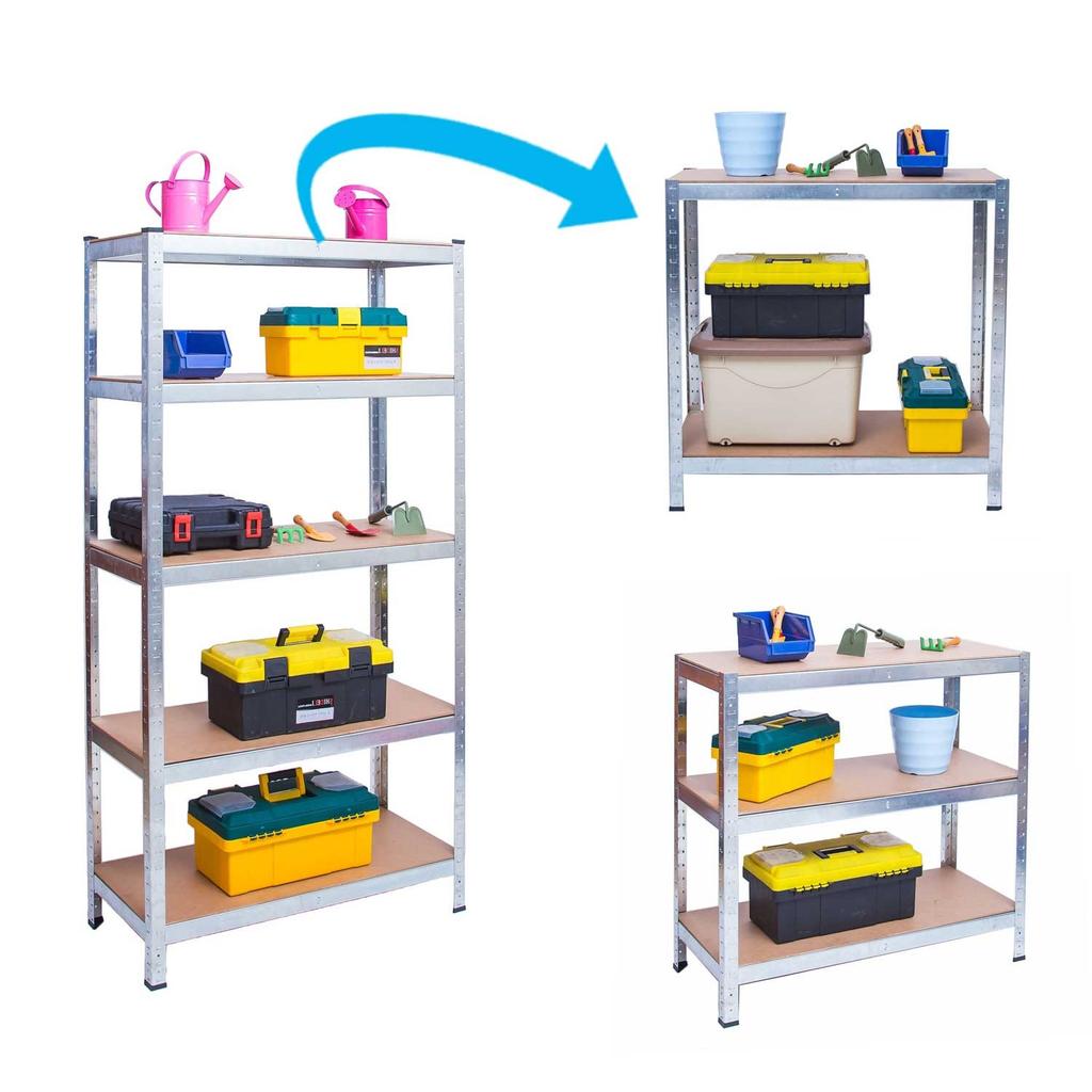 Metal Storage Rack Set Of 2 Pcs 150 X 75 X 30 Cm Humberg Hr-810