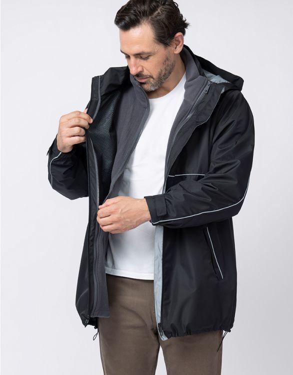 Совместимо с переноской для младенцев PEDRO S [Serafin] Пальто, пальто, мужское, черное/серое