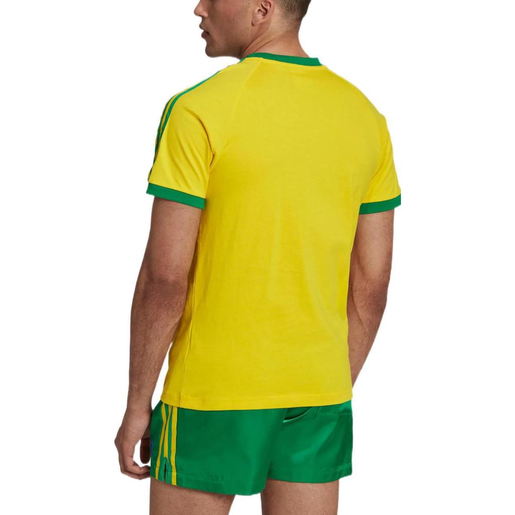 adidas Футболка Originals с 3 полосками Желтая HK7422