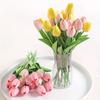 10Pcs Tulip Flowers Simulation Flower Bouquet Tulip Bouquet PE Wedding Ceremony Room Decor Home Garden Bouquet Decoration