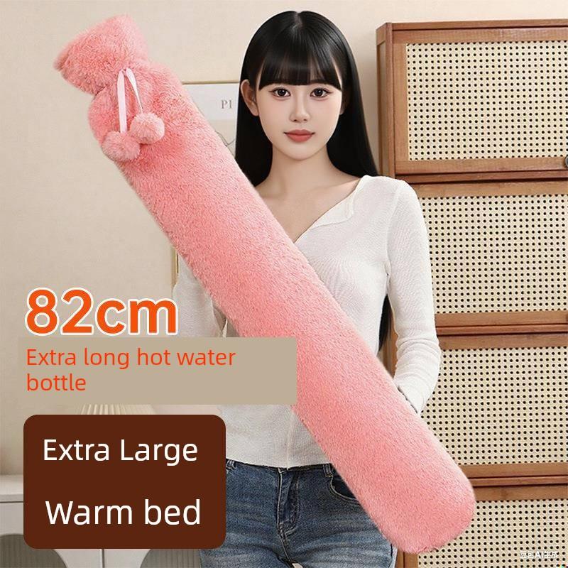New Long Water-Filled Hot Water Bottle for Girls, a Sleeping Warmth Essential, Extended Warm Water Bag, Water-Fillable Hand Warmer