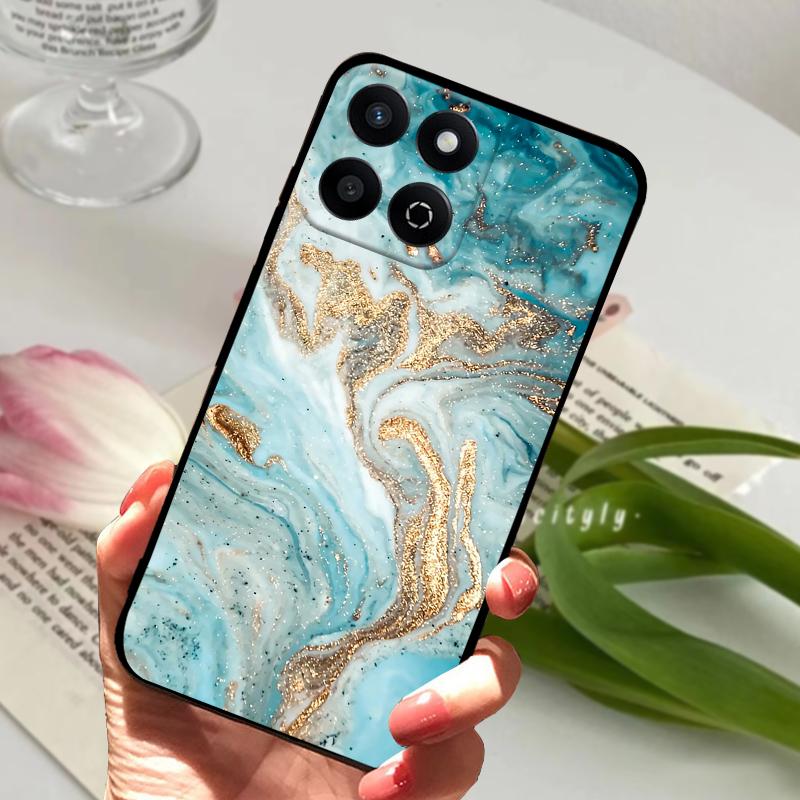 Чехол для Honor X7c 4G X 7c Геометрический дизайн Мягкий силикон ТПУ Задняя крышка телефона Для Huawei Honor X7c Ударопрочный бампер Сумки для телефона