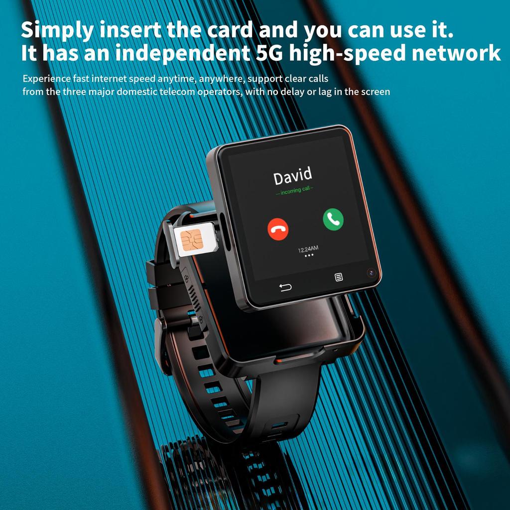 LOKMAT Новый APPLLP 2 MAX Часофон с двумя камерами Android 11 Wi-Fi Видеозвонки Смарт-часы Сеть Съемный ремешок Мини-телефон