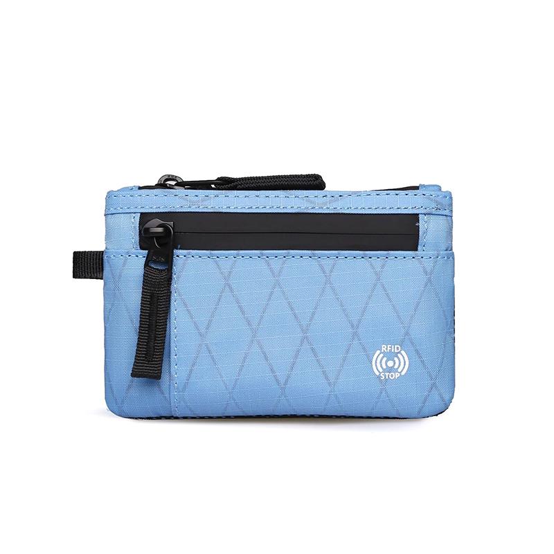 Rfid Держатель для кредитных карт Мужской короткий кошелек на молнии для монет X-Pac Мини дорожный кошелек Мужской тактический кошелек Кошелек для монет