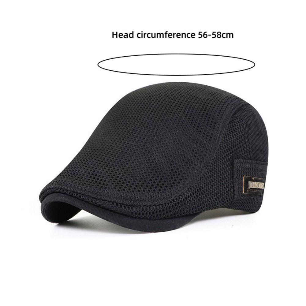 Mesh British Painters Hats Sun Protection Summer Flat Cap New Berets Hat Men