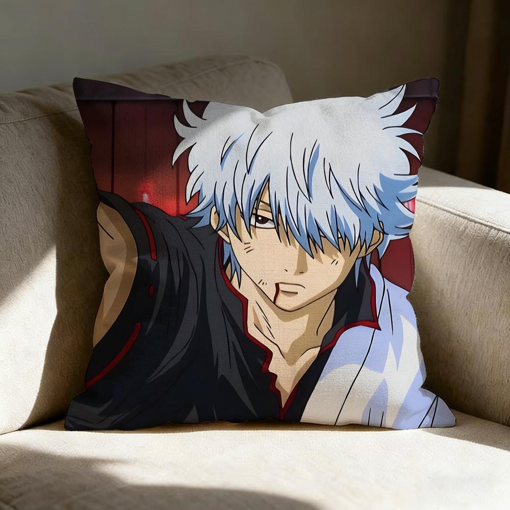 Ggintama Anime Pillow Case Pillowcase Doublesided Printed Sofa Cushion Bedroom Headboard Pillow