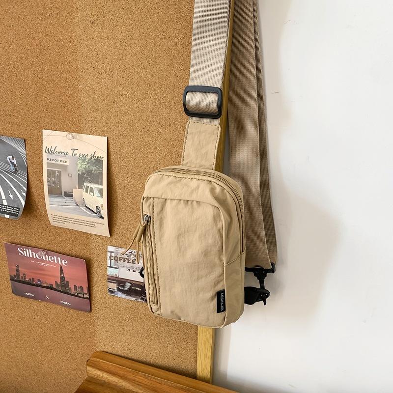 Простая трендовая повседневная мужская нагрудная сумка, японский легкий наплечный маленький рюкзак, женская сумка-мессенджер для отдыха и спорта