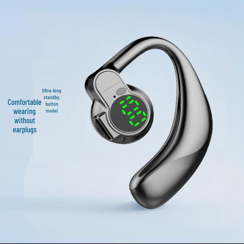 Универсальная Bluetooth-гарнитура с поворотным ушным крючком, цифровым дисплеем и долгим временем работы от аккумулятора