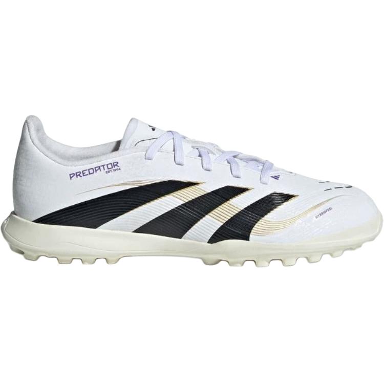 adidas PREDATOR LEAGUE Нескользящие износостойкие низкие детские футбольные бутсы Белые/Черные/Золотые детские кроссовки JI1152