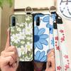 Durable Dirt-resistant Phone Case For OPPO Realme C3/C3i/Narz N10A Silicone Ring Anti-dust Wristband Anti-knock Flower
