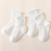 Новые белые детские носки летние хлопковые повседневные для мальчиков и девочек детские носки