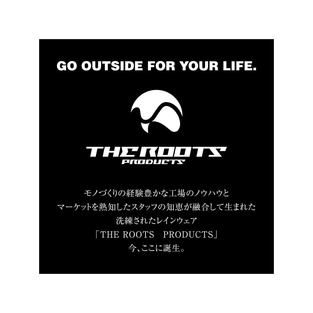 THE ROOTS Rain Suit, Backpack Compatible, Top and Bottom Set, Men's Backpack-In Rain Suit with