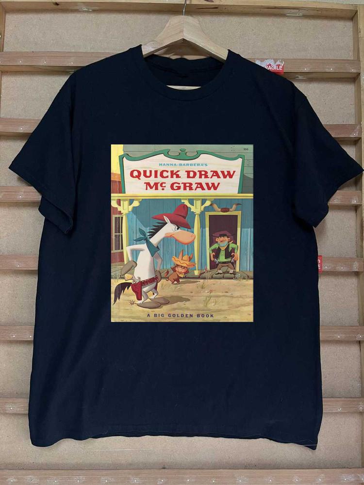 New A Big Golden Book Quick Draw McGraw El Kabong Shirt Black S-5XL LL504 Unisex T-Shirt