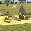 Thicken Camping Floor Mat Foldable Beach Blanket Portable Grassland Mat  Tent