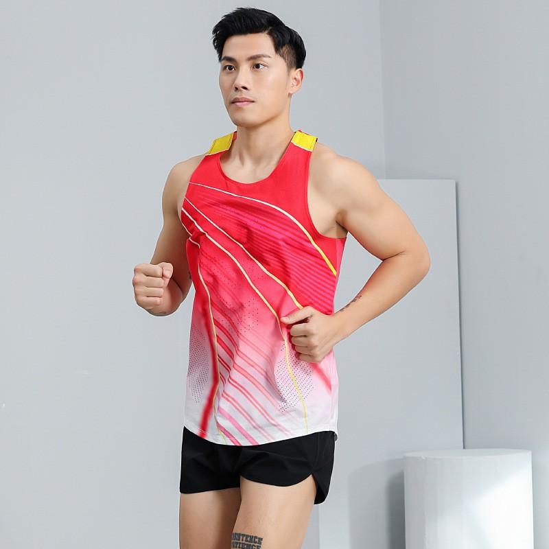 Athletic Running Singlet Set Track Field Marathon Sports Students Quick Dry Breathable