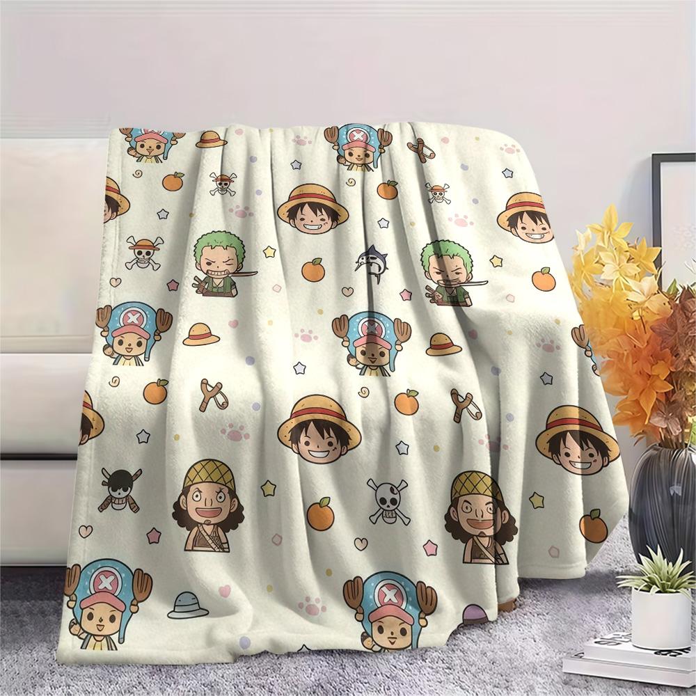 One Piece2 Flannel Blanket, High quality Comfortable for All Seasons, Home Decor, Warmth and Comfort