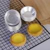 10pcs Nonstick Aluminum Alloy Egg Tart Mold Reusable Baking Accessories Cookie Pudding Mould Mooncake Mold Baking Tools