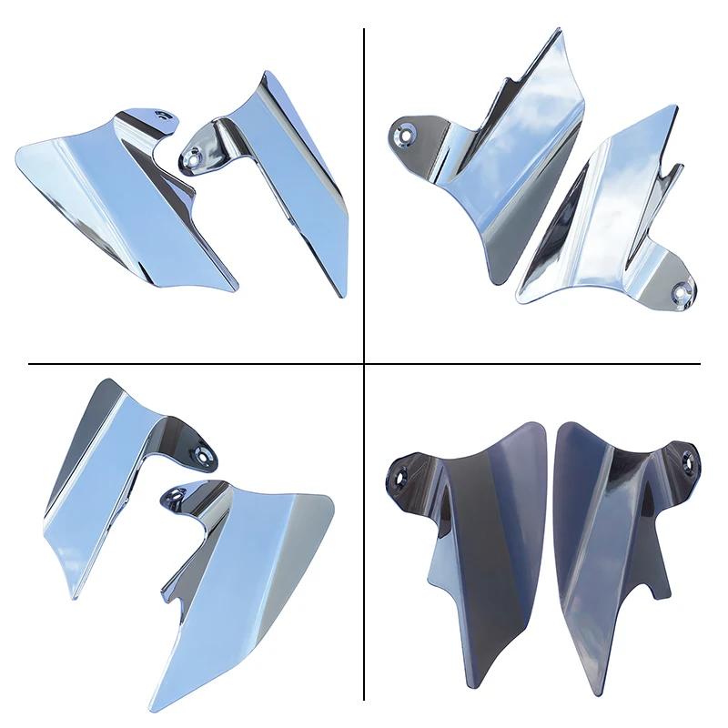 Хромированный светоотражающий тепловой экран седла мотоцикла Дефлектор воздуха для Harley Touring Electra Glides Road Kings Street Glides 97-07