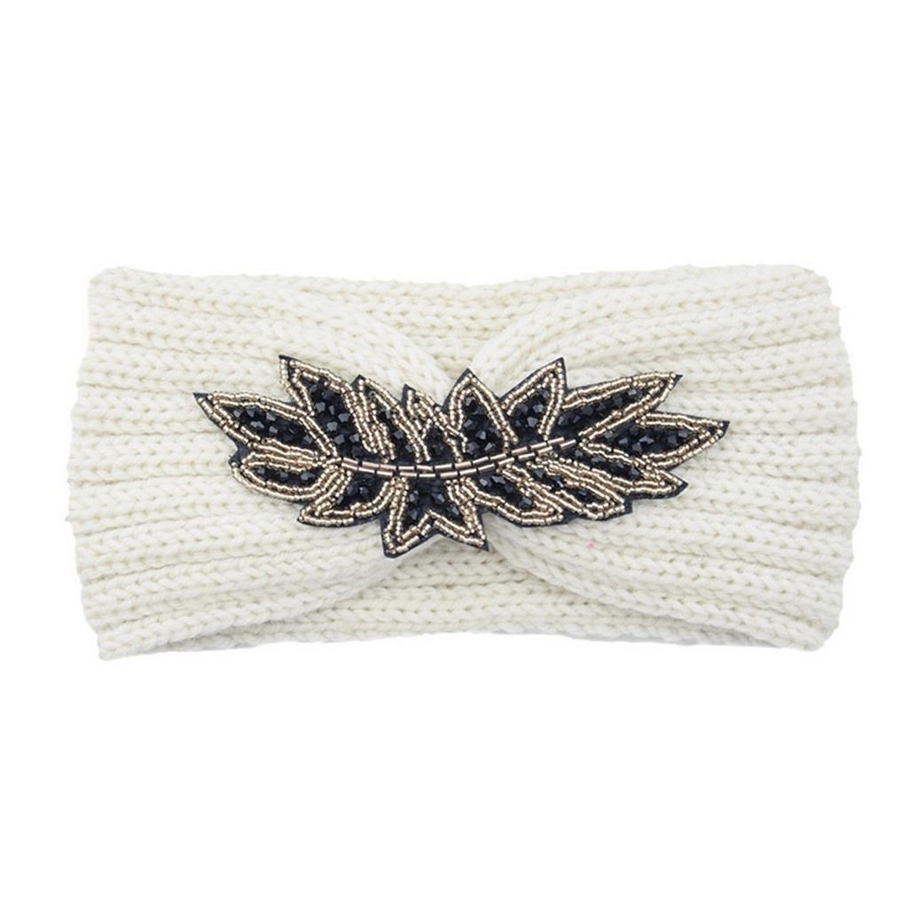 Модная женская однотонная спортивная повязка для волос на голову, термальная повязка для волос для девочек