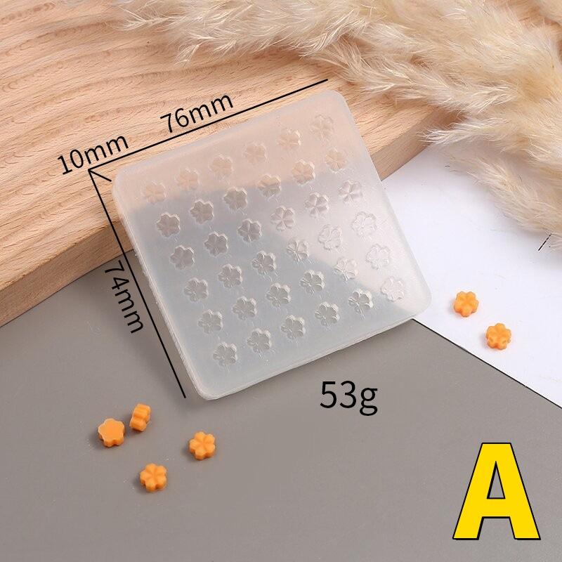 Mini Star Silicone Candle Mold Cherry Blossom Snowflake Cat's Paw Pentagram Mold Diy Cake Fire Paint Wax Granules Silicone Mould