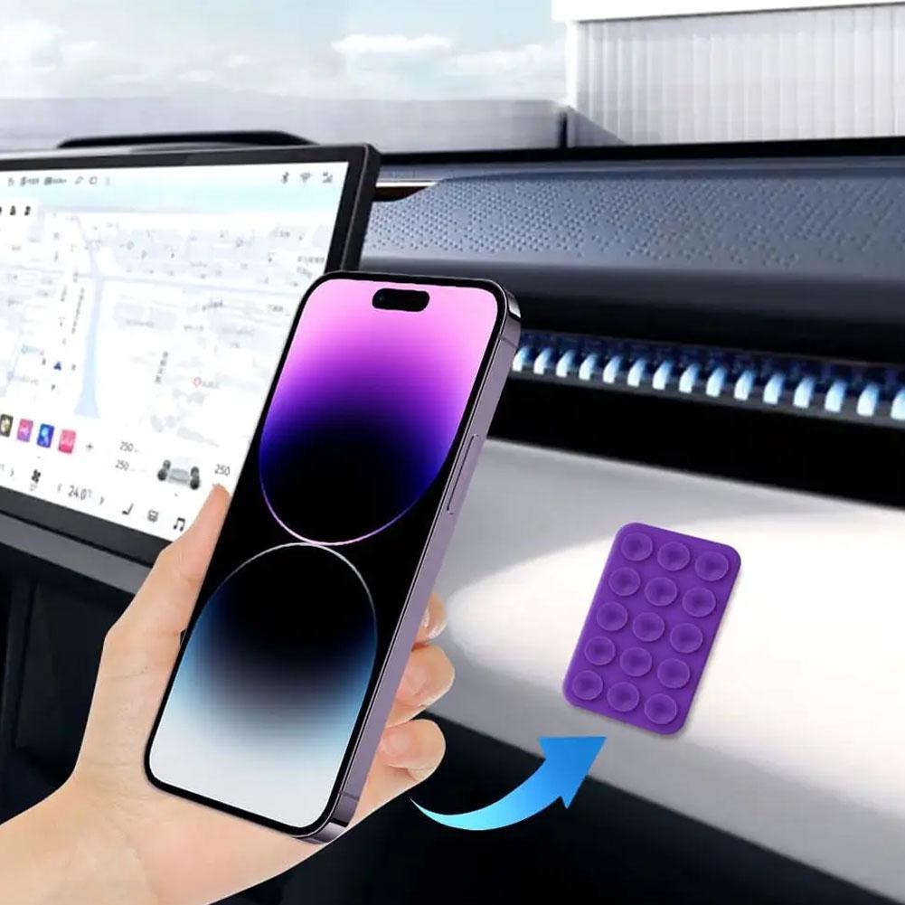 Двусторонняя силиконовая присоска для мобильного телефона, универсальная мини-присоска, крепление для автомобильного навигационного кронштейна