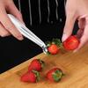 Инструмент для удаления плодоножек клубники Инструмент для удаления плодоножек помидоров из нержавеющей стали Портативный инструмент для удаления плодоножек помидоров Эргономичная ручка
