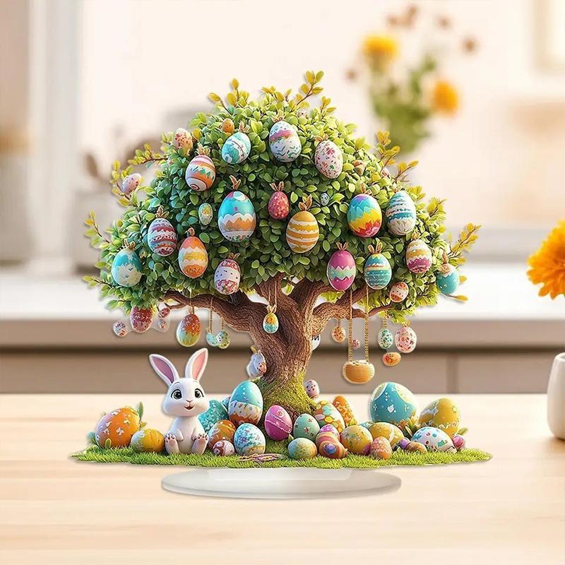 Пасхальные яйца Настольное украшение Пасхальный декор Современная простота Узор с кроликами Для отеля ТВ-тумбы Спальни Кабинета В помещении