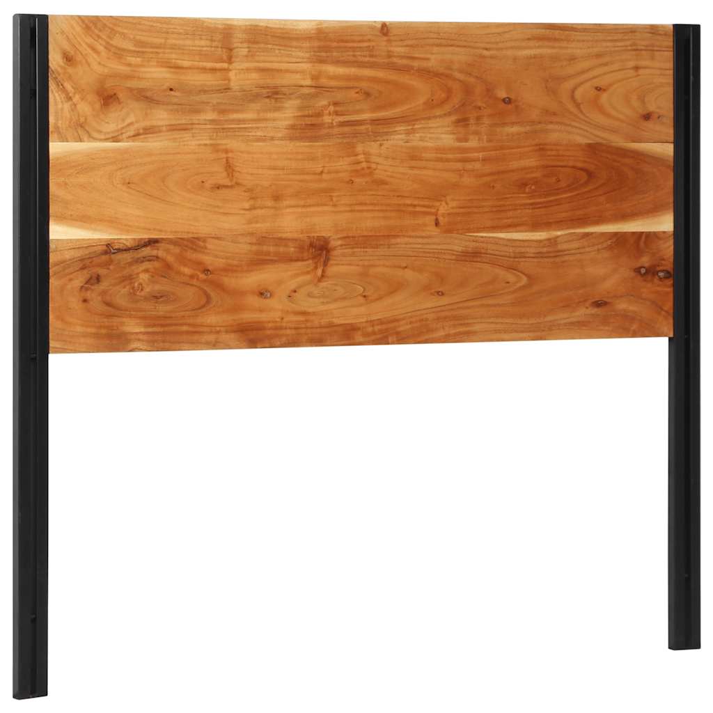 Headboard 120 cm Solid Acacia Wood and Iron