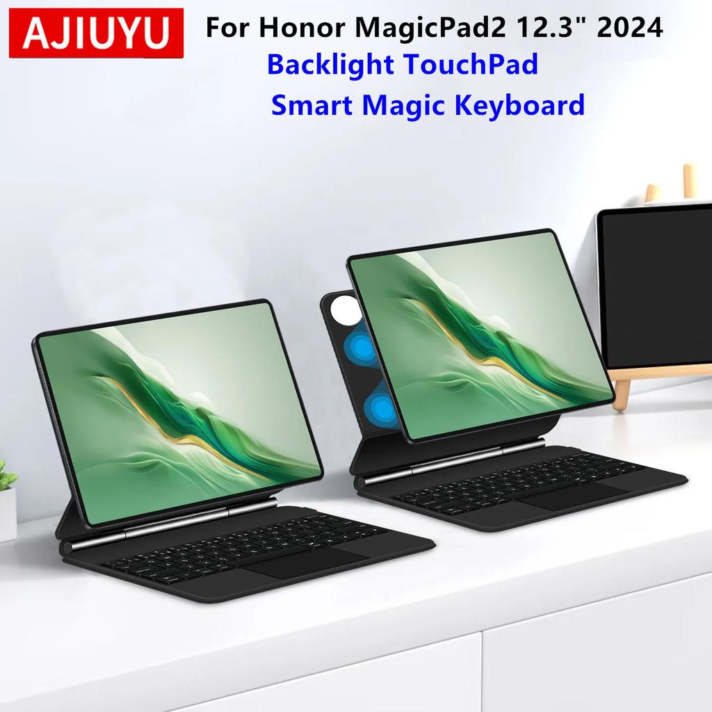 Magic Keyboard Case for Huawei Honor MagicPad 2 12.3" Tablet For Honor MagicPad 2 MagicPad2 12.3 inch Smart Keyboard Cover
