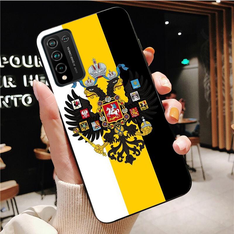 Чехол для телефона с эмблемой российского флага для Huawei Honor 50 10X Lite 20 7A 7C 8X 9X Pro 9A 8A 8S 9S 10i 20S 20lite 7X 10 lite
