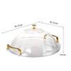 Cake Stand Transparent Cake Tray Plastic with Dome Lid Serving Tray Drop Resistant with Handle Tea Trays Afternoon Tea