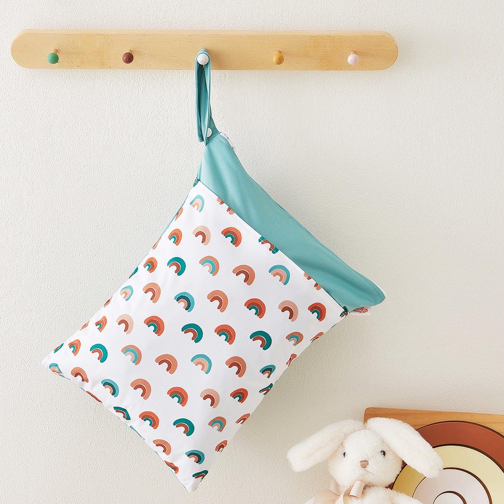 Waterproof Swimming Bag Wet Dry Tote Bag Reusable Storage Pouch with Snap Handle for Swimwear
