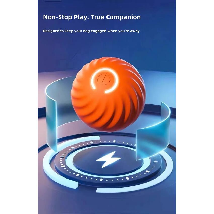Rechargeable Smart Pet Toy Ball Electric Automatic Rolling Bouncing Ball Indoor Self Play Boredom Relief Interactive Game For Cat Dog
