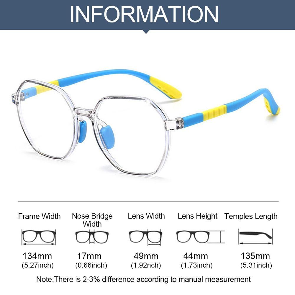 Anti-blue Light Kids Glasses Eye Protection Ultra Light Frame Children Boys Girls