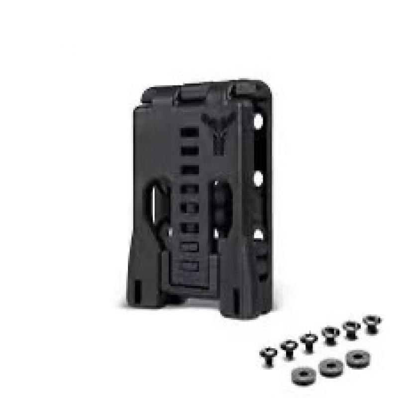 Quick-Dial Multi-Function Waist/Back Clip with K Sheath for Tools/Knives/Flashlights