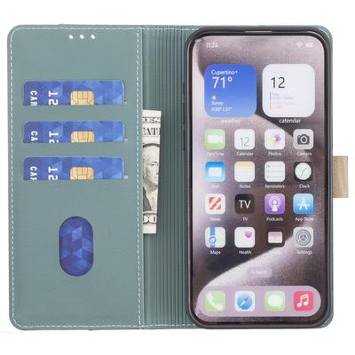 BINFEN COLOR BF33 для Samsung Galaxy A26 5G Кожаный Чехол Сшитый Цвет Блокировка RFID