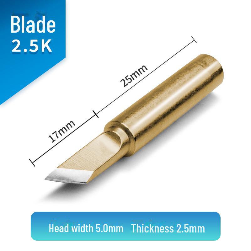 Универсальное паяльное жало Karendo 936 — внутренний нагрев золотого цвета, совместимо с серией 900, заостренное, в форме ножа, в форме подковы.