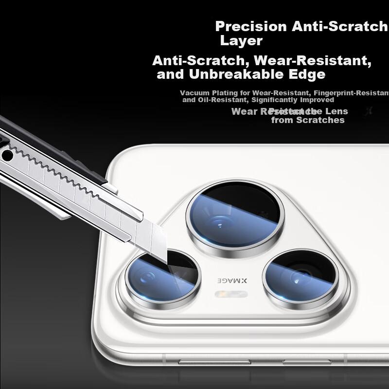 Lens Protector for Huawei Pura80Pro/Pro+, ReCamera Film for Pura80Pro/Pro+, High-Definition Anti-Drop Wear-Resistant, Porcelain White