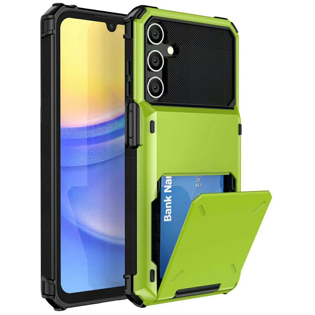 For Samsung Galaxy S26+ Case PC + TPU Dual Layer Back Phone Cover with Card Holder