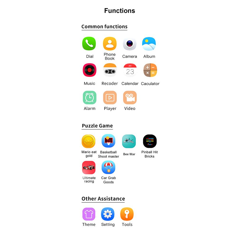 Детские умные часы с камерой, игры, видео/музыкальный плеер, фонарики, калькулятор, будильник, детская игрушка с сенсорным экраном, умные часы