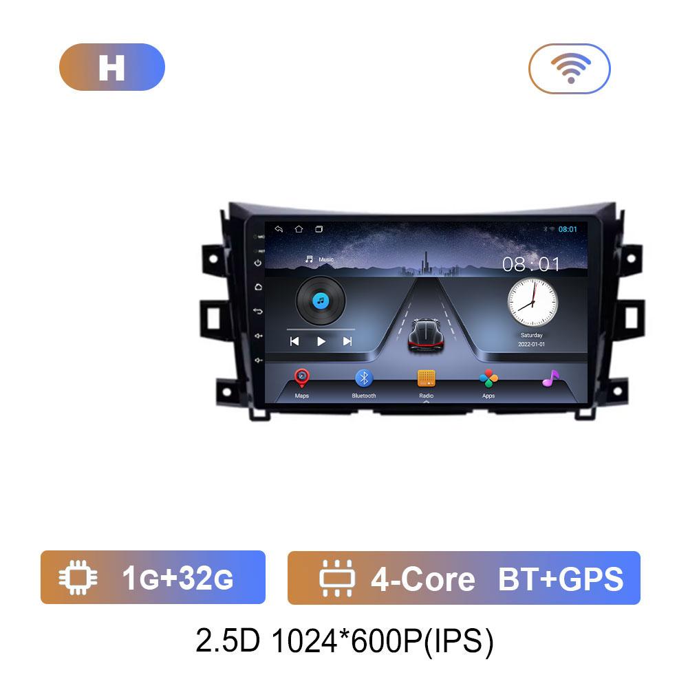 DSP Стерео Автомагнитола Мультимедийный плеер для Nissan NAVARA Frontier NP300 2015 - 2024 Navi GPS HD Экран WiFi Android 14 Bluetooh