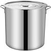 Stainless Steel Stockpot, 20cm-50cm, with Lid, Suitable for Stewing, Induction Cooking, Soup, Curry, and Other Dishes. Suitable for Home Use.