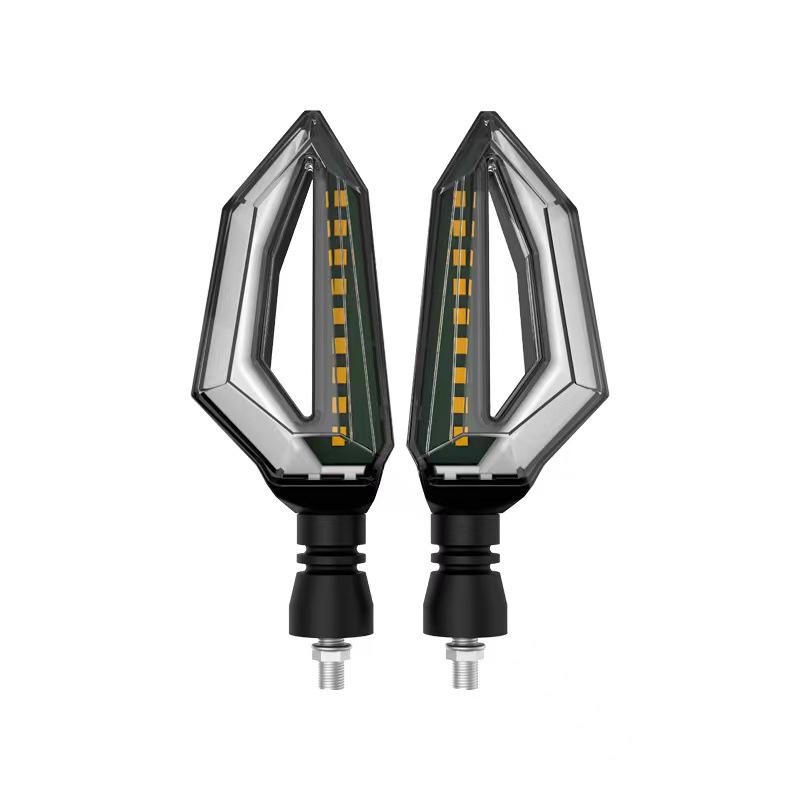 1 шт. DC12V светодиодные указатели поворота мотоцикла гибкие мотоциклетные янтарные индикаторы мигалка мото передние фары сигнальная лампа для Harley