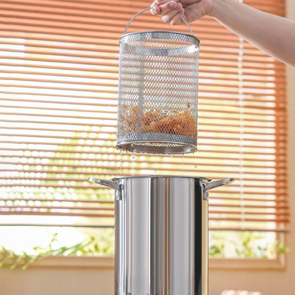 Фритюрница из нержавеющей стали 304 с видимой крышкой, кастрюля для тушения, кухонная посуда, кастрюля для жарки во фритюре, общежитие