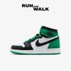 (GS) Jordan 1 Retro High OG Black and Lucky Green FD1437-031